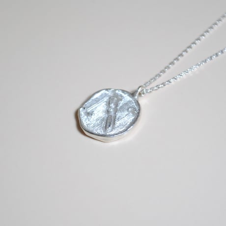 Kettiオリジナルコイン型イニシャルネックレス 〈N〉〜silver925〜