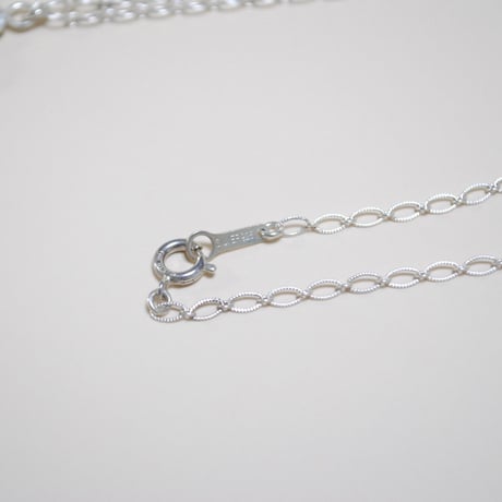 レース風フラワーネックレス　ローズクォーツ　〜silver925〜