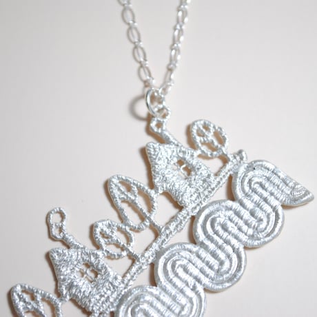 お家ネックレス〈レース風〉　〜silver925〜