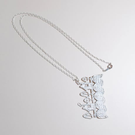 お家ネックレス〈レース風〉　〜silver925〜