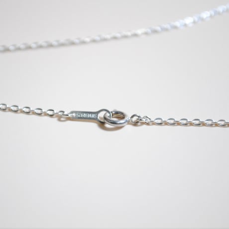 モハベターコイズ(紫に着色)三角と丸のネックレス　〜silver925〜