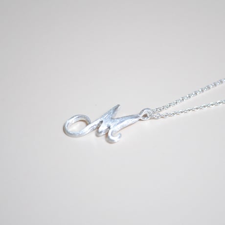Kettiオリジナルイニシャルネックレス 〈M〉〜silver925〜
