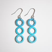 泡ピアス〈ライトブルー×シルバー〉