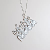 お家ネックレス〈レース風〉　〜silver925〜