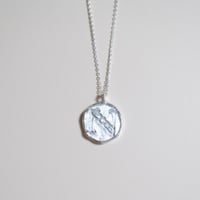 Kettiオリジナルコイン型イニシャルネックレス 〈N〉〜silver925〜