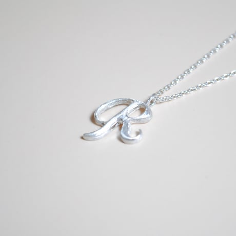 Kettiオリジナルイニシャルネックレス 〈R〉〜silver925〜