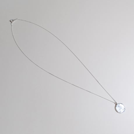 Kettiオリジナルコイン型イニシャルネックレス 〈A〉〜silver925〜