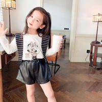 レザーショートパンツ