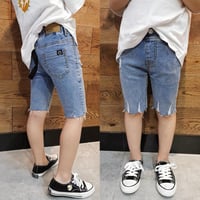 切りっぱなしハーフパンツ