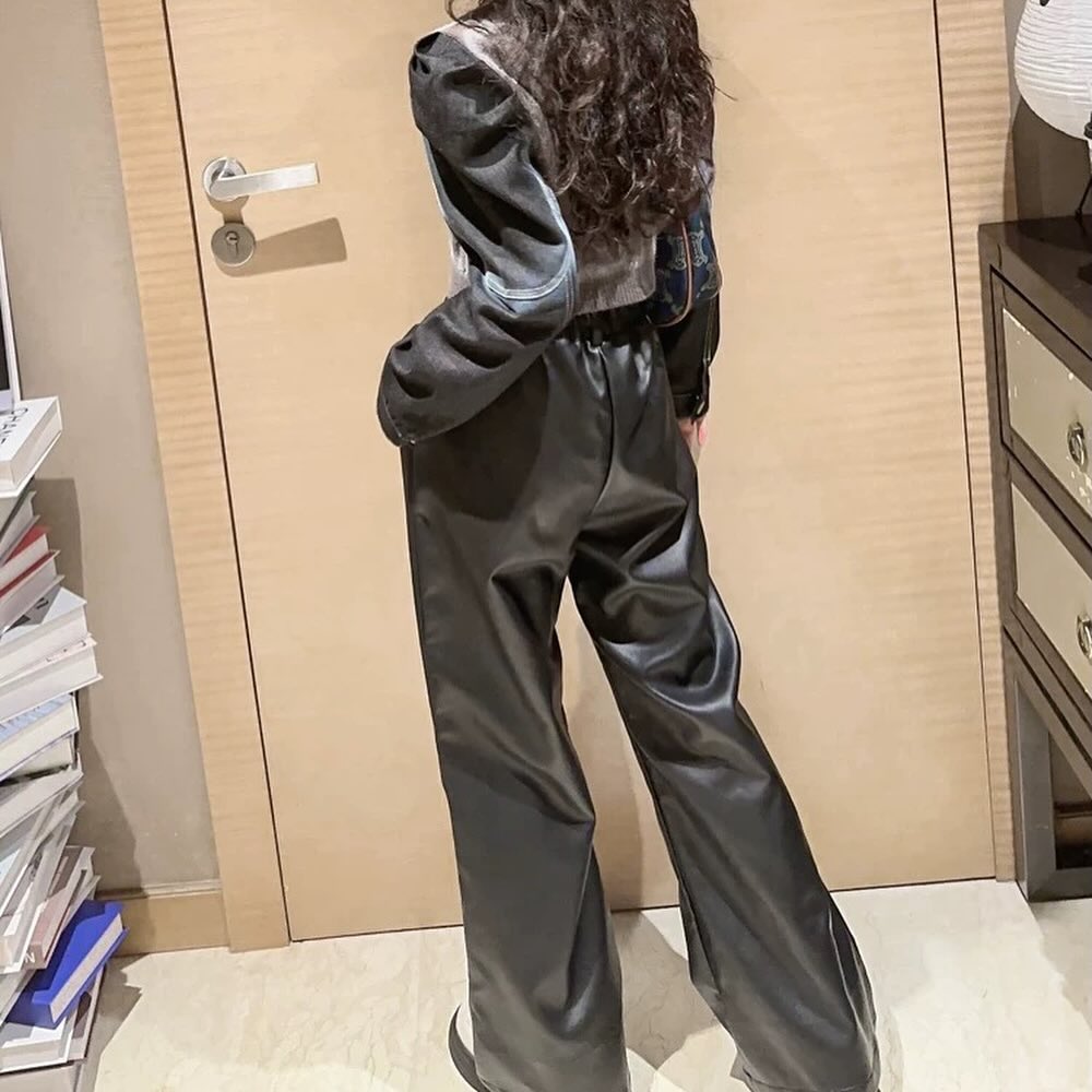 レザーワイドパンツ | yunora レザーワイドパンツ | yunora