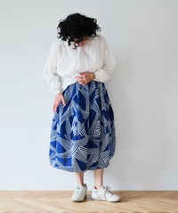 skirt / 浴衣地（藍に白）