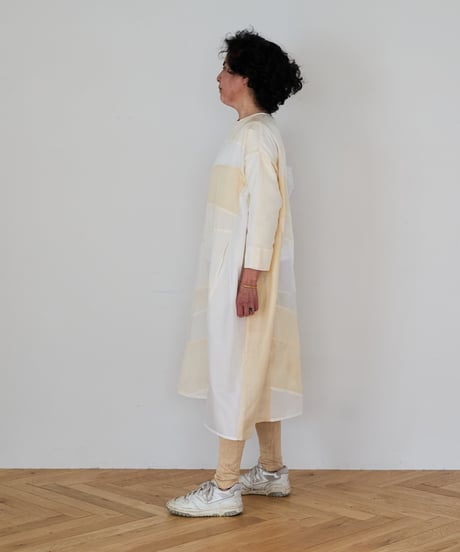 long sleeve dress / 胴裏（白色）