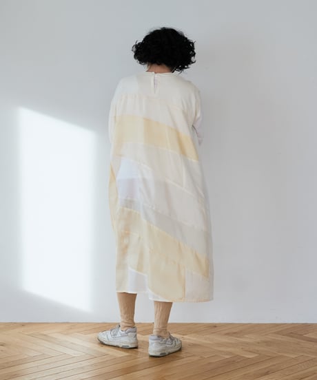 long sleeve dress / 胴裏（白色）