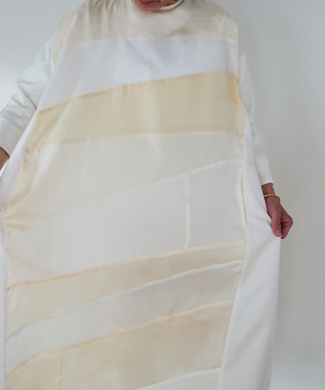 long sleeve dress / 胴裏（白色）