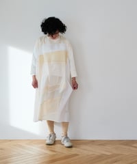 long sleeve dress / 胴裏（白色）