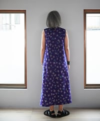 sleeveless dress / 銘仙（青紫色）