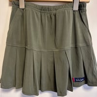 無地プリーツスカート（15カーキ）