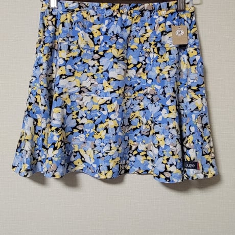 水色 フレアスカート テニス用 スコート フレア スカート 両サイドポケット付き レディース