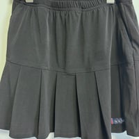無地プリーツスカート（黒）