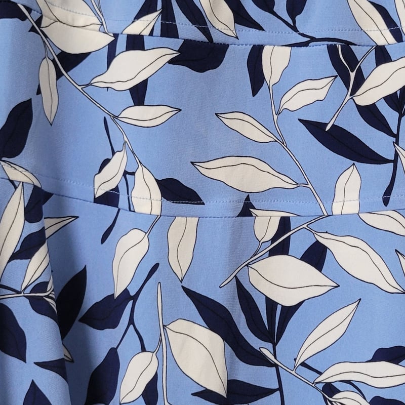 CINQANTA ネイビー スエード風 フレアスカート シャンブレー タックフレアスカート（V5S12528＿＿