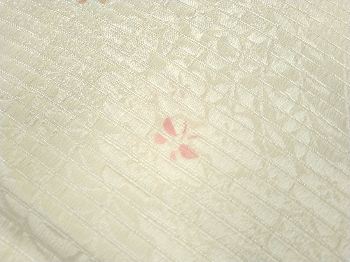 新品 夏絽袋帯 薄いクリーム色 輪模様 新品 夏絽袋帯 薄いクリーム色 輪模様 - メルカリ