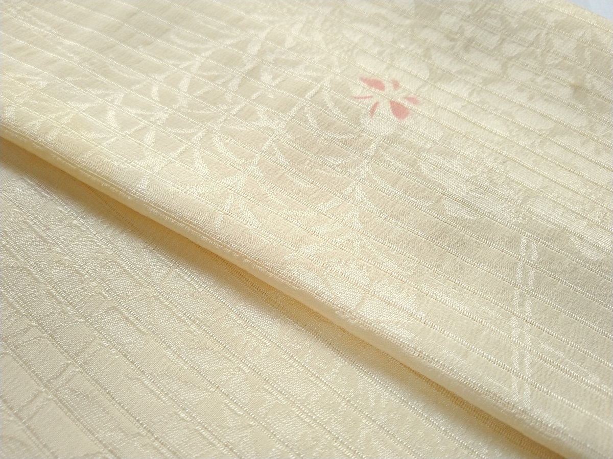 新品 夏絽袋帯 薄いクリーム色 輪模様 新品 夏絽袋帯 薄いクリーム色 輪模様 - メルカリ