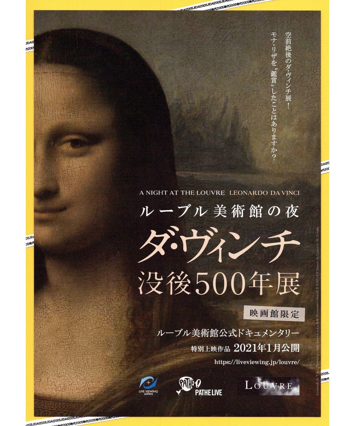 ルーブル美術館の夜 ダ・ヴィンチ没後500年展 | 映画チラシ