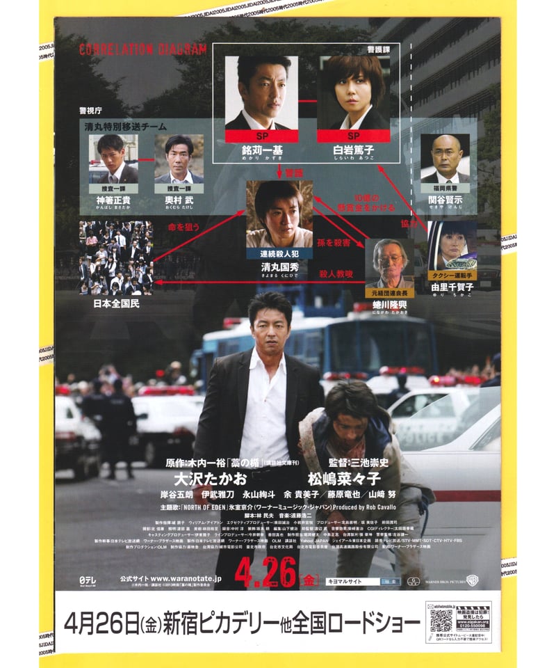 ②藁の楯〈わらのたて〉 | 映画チラシ・フライヤー・パンフレット販売