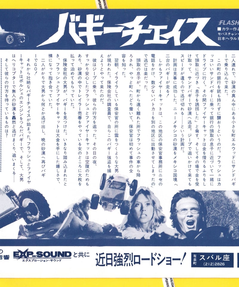 バギーチェイス | 映画チラシ・フライヤー・パンフレット販売 大辞典