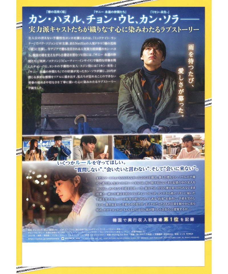 雨とあなたの物語 | 映画チラシ・フライヤー・パンフレット販売 大辞典