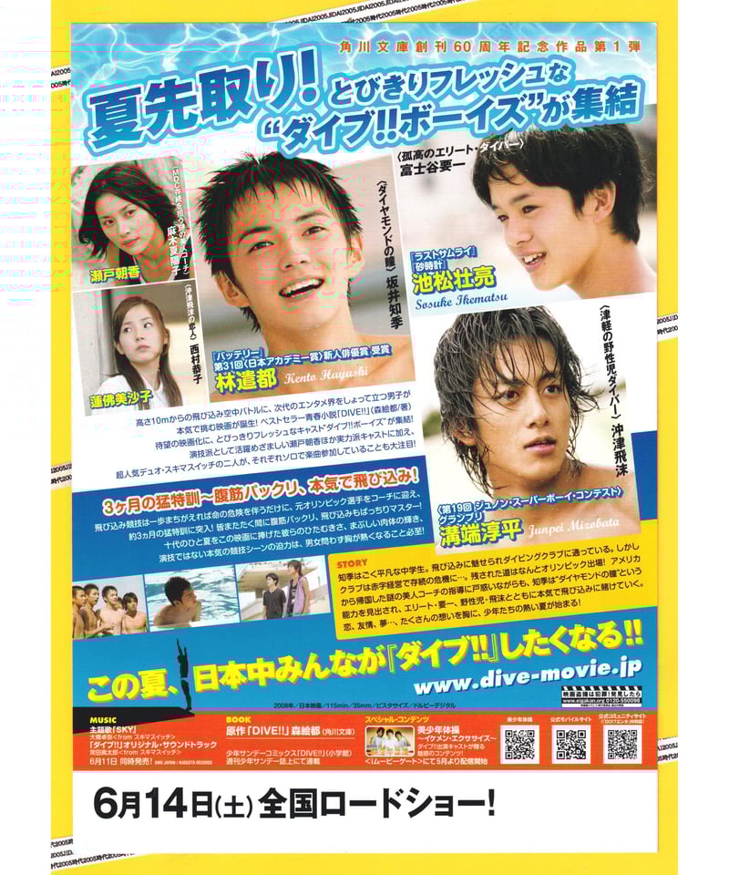 ⓅDIVE!! ダイブ | 映画チラシ・フライヤー・パンフレット販売
