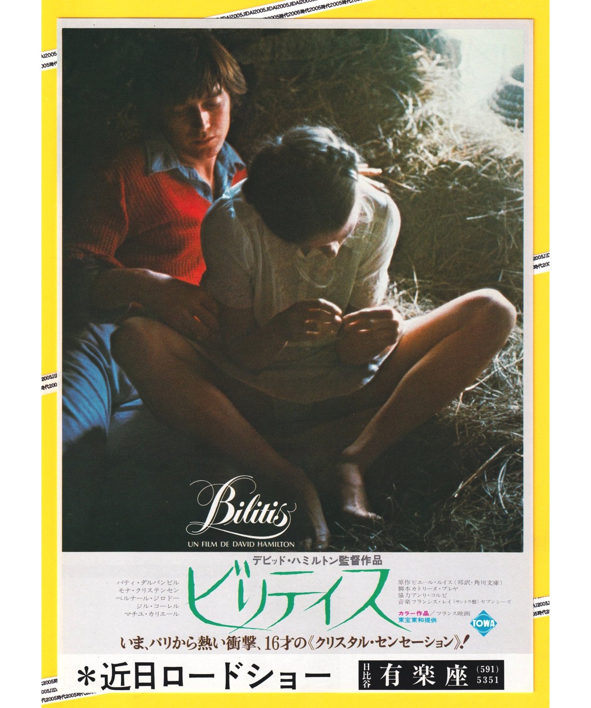 映画チラシ 77年公開 ジュリア ラブストーリー映画 B5版フライヤー ①ビリティス | 映画チラシ・フライヤー・パンフレット販売 大辞典
