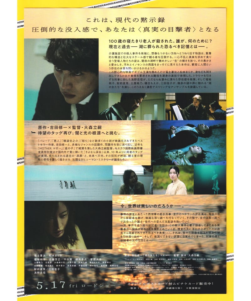 ①湖の女たち | 映画チラシ・フライヤー・パンフレット販売 大辞典