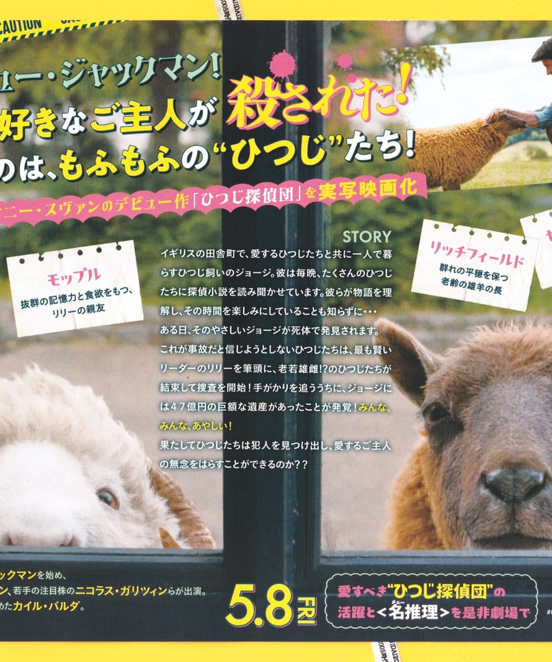 ひつじ探偵団 | 映画チラシ・フライヤー・パンフレット販売 大辞典