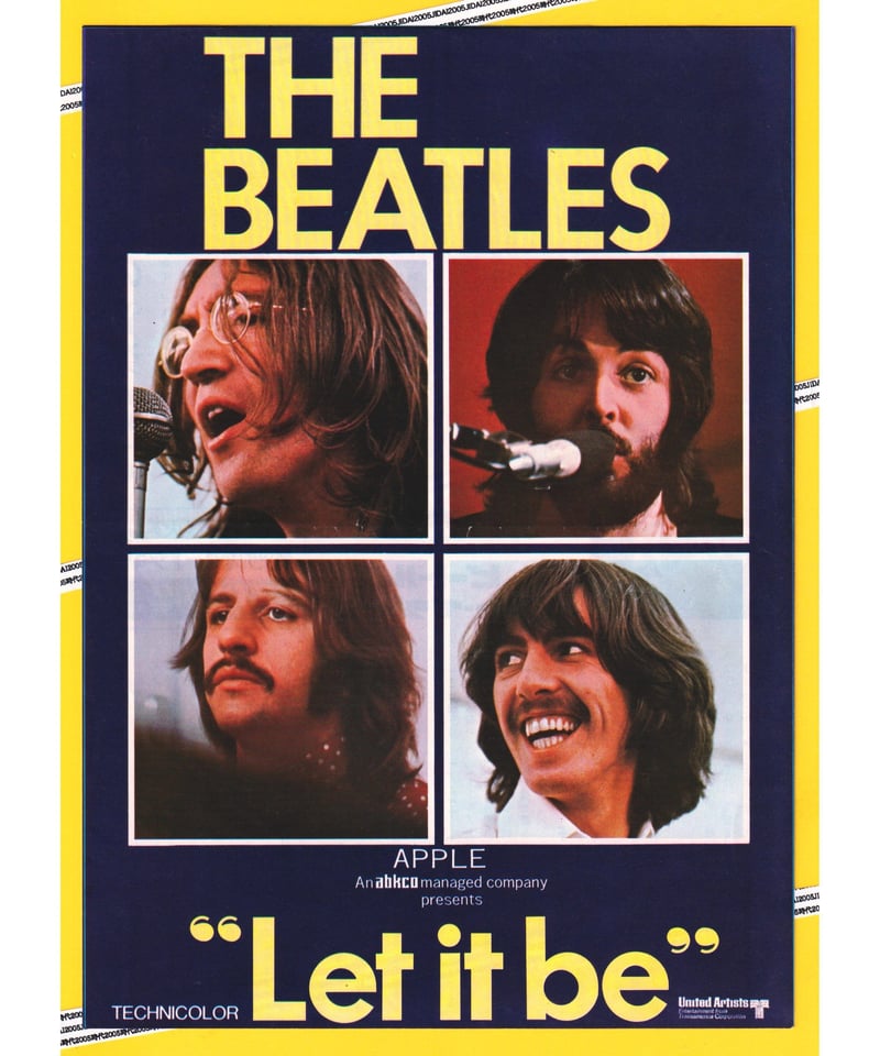 Let it be レット・イット・ビー【1970年初公開版】 | 映画チラシ