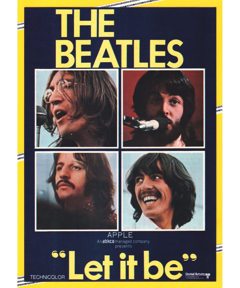 Let it be レット・イット・ビー【1973年再公開版】 | 映画チラシ