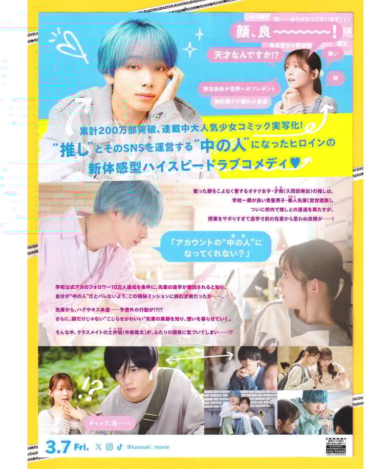 顔だけじゃ好きになりません | 映画チラシ・フライヤー