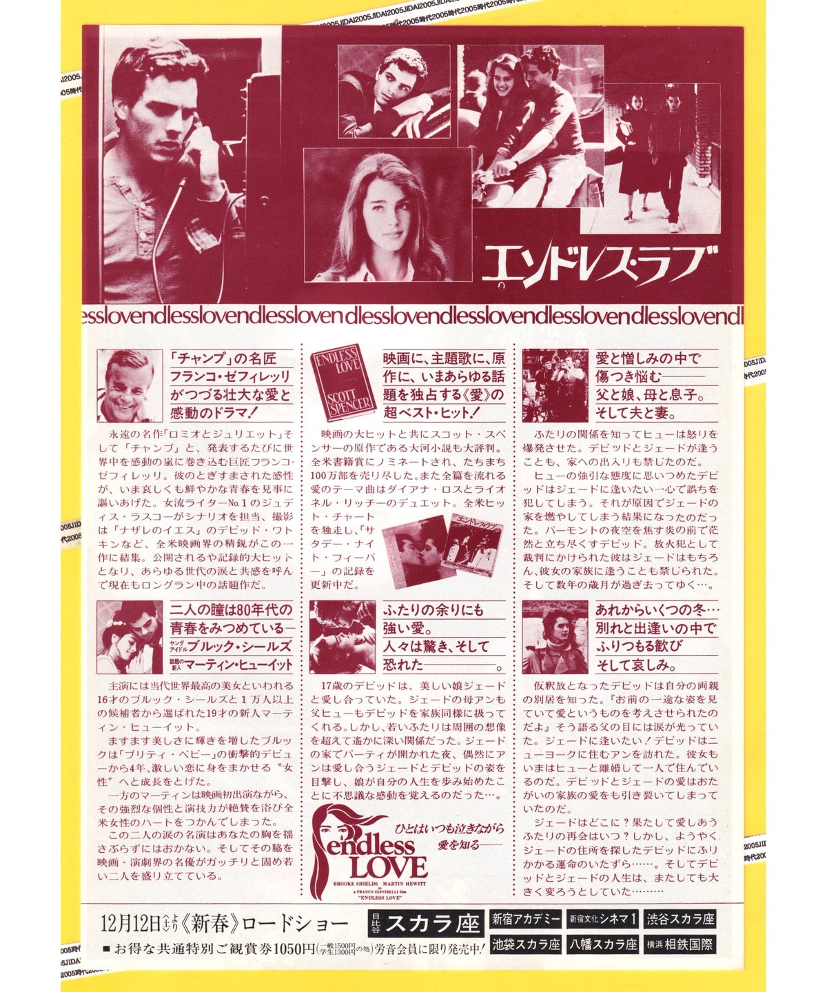 Ⓟエンドレス・ラブ | 映画チラシ・フライヤー・パンフレット販売 大辞典