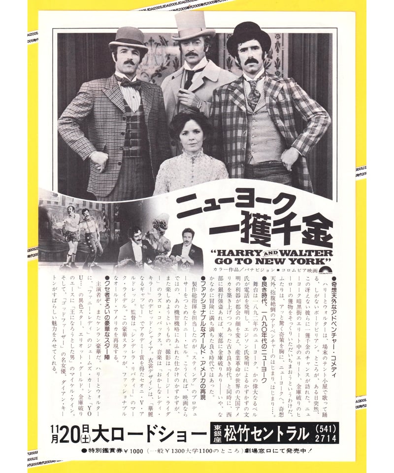 ニューヨーク 一獲千金 | 映画チラシ・フライヤー・パンフレット販売