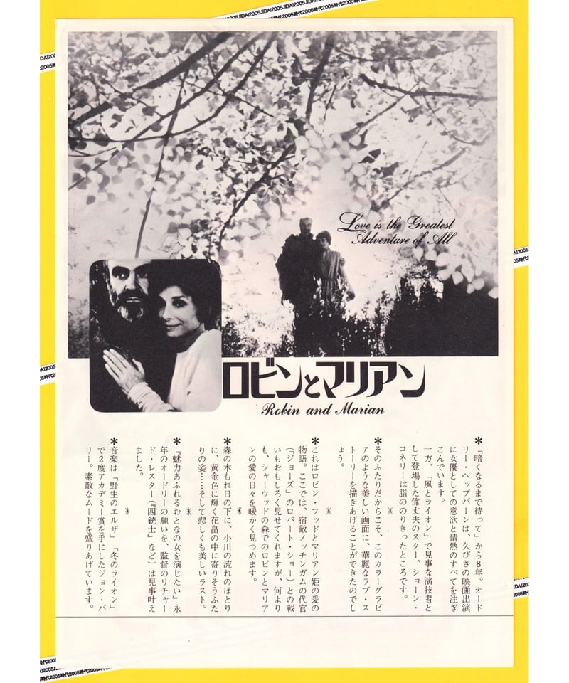 洋画映画ポスター ロビン＆マリア 明瞭｜印刷物