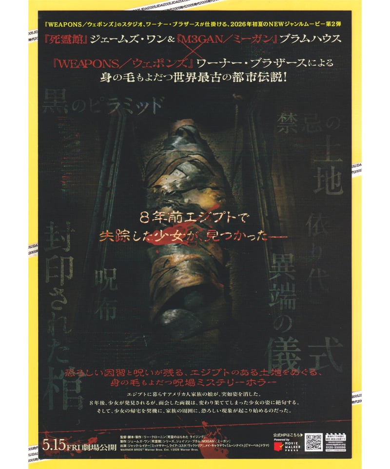 THE MUMMY ザ・マミー 棺の中の少女 | 映画チラシ・フライヤー 