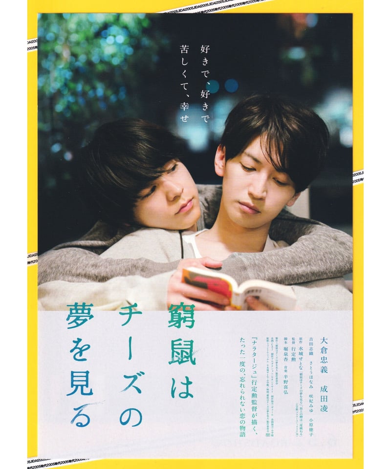 窮鼠はチーズの夢を見る 映画パンフレット Amazon.co.jp: 【映画パンフレット】窮鼠はチーズの夢を見る
