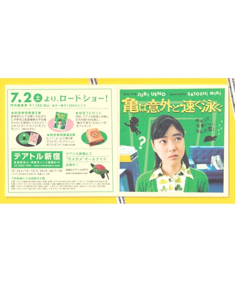 ②亀は意外と速く泳ぐ