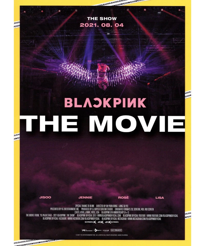 BLACKPINK THE MOVIE | 映画チラシ・フライヤー・パンフレット販売 大辞典