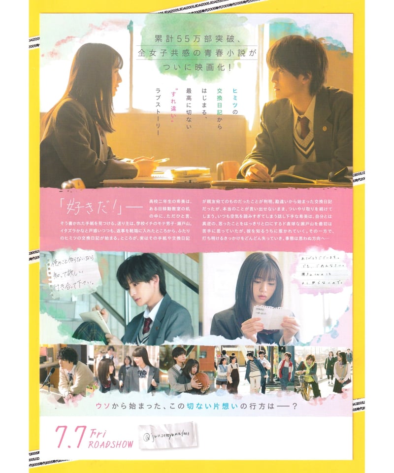 交換ウソ日記 DVD 数量限定生産 特別版 パンフレット、チェキ