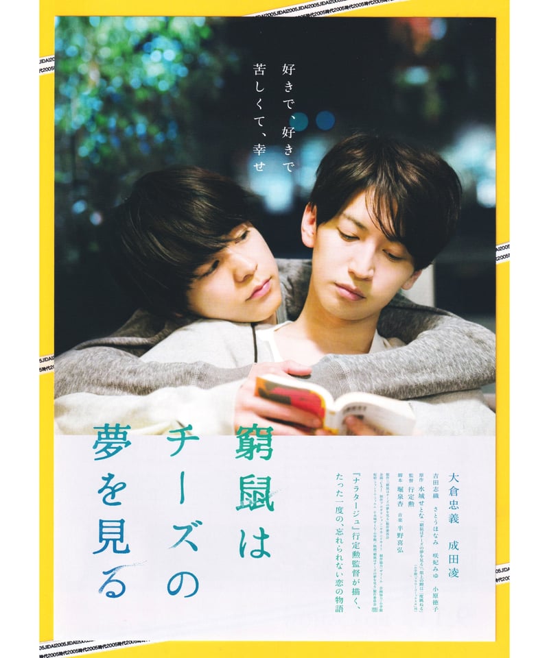 窮鼠はチーズの夢を見る 映画パンフレット 映画チラシサイト：窮鼠はチーズの夢を見る
