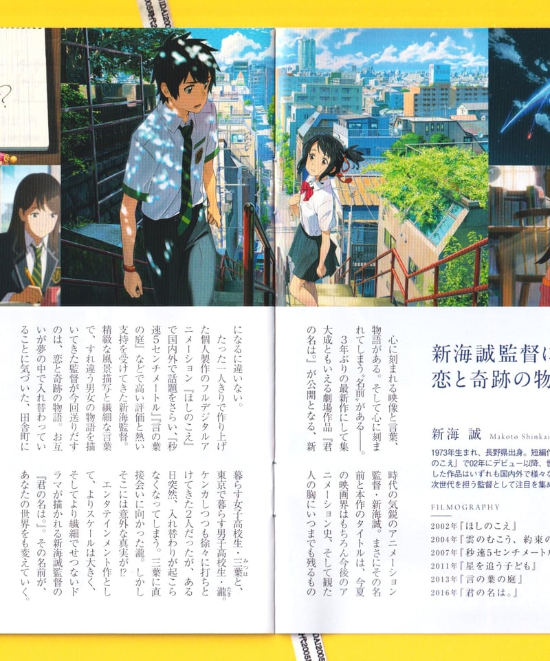 Ⓟ君の名は。 | 映画チラシ・フライヤー・パンフレット販売 大辞典