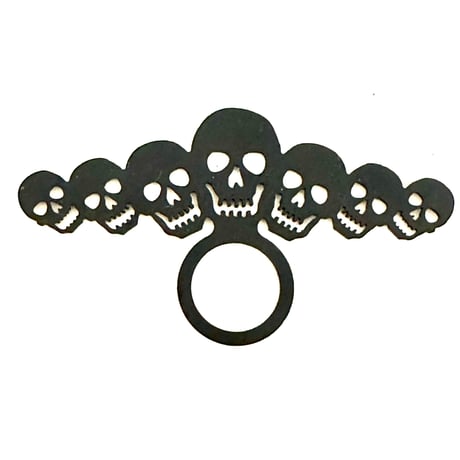RING  Ｌ　skulls AG-006