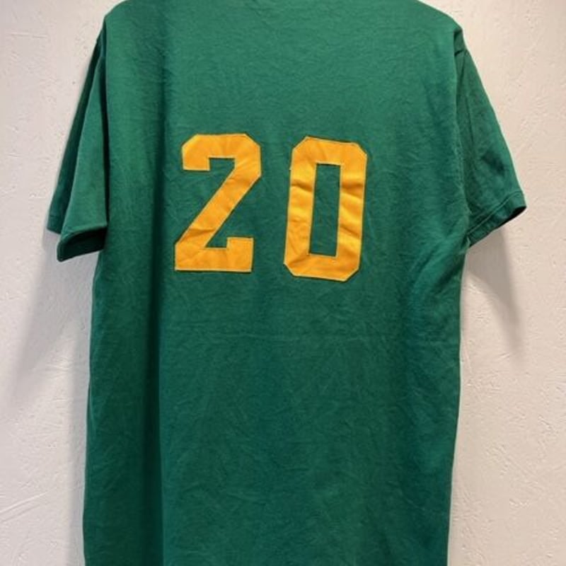 70s ラッセルアスレチック 半袖 Tシャツ プリント 両面 70s ラッセルアスレチック 半袖リンガーTシャツ Vネック 夏物