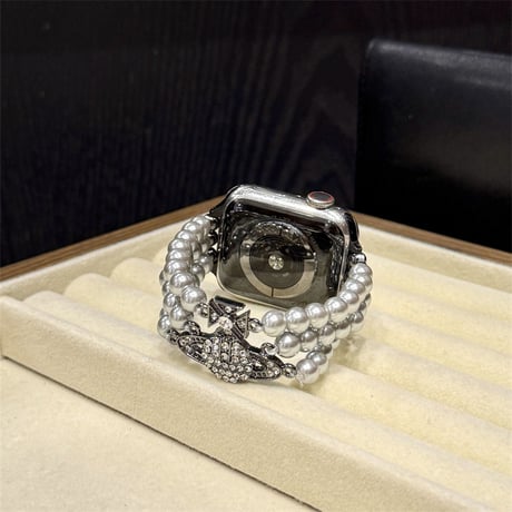 アップルウォッチバンド パール apple watch バンド 女性 スマート ウォッチ 交換 バンド M282